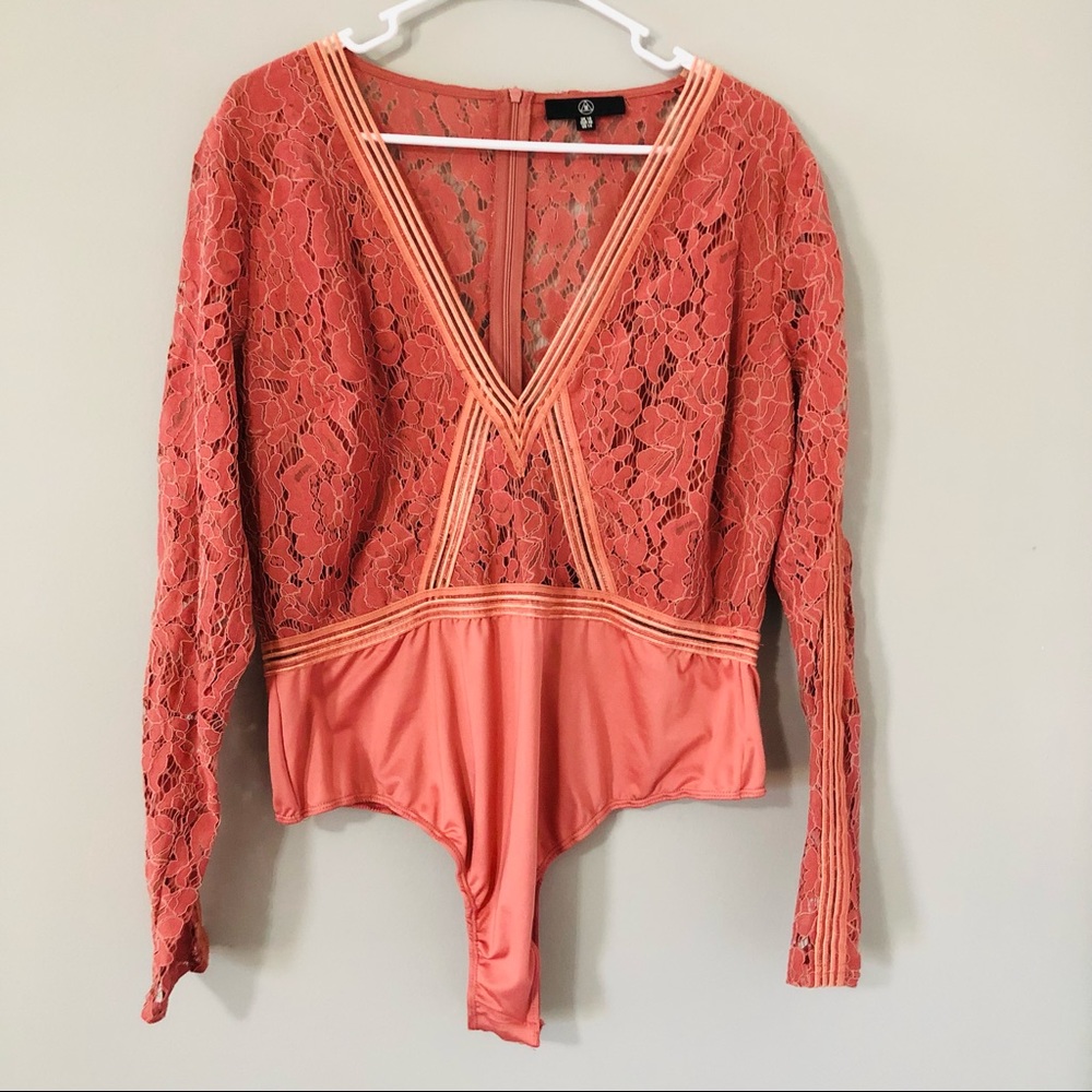 Missguided Plunge Lace Bodysuit